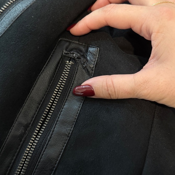 Hollister faux shearling biker jacket - Picture 11 of 11